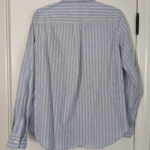 GAP The Classic button front striped cotton shirt - Picture 2 of 4